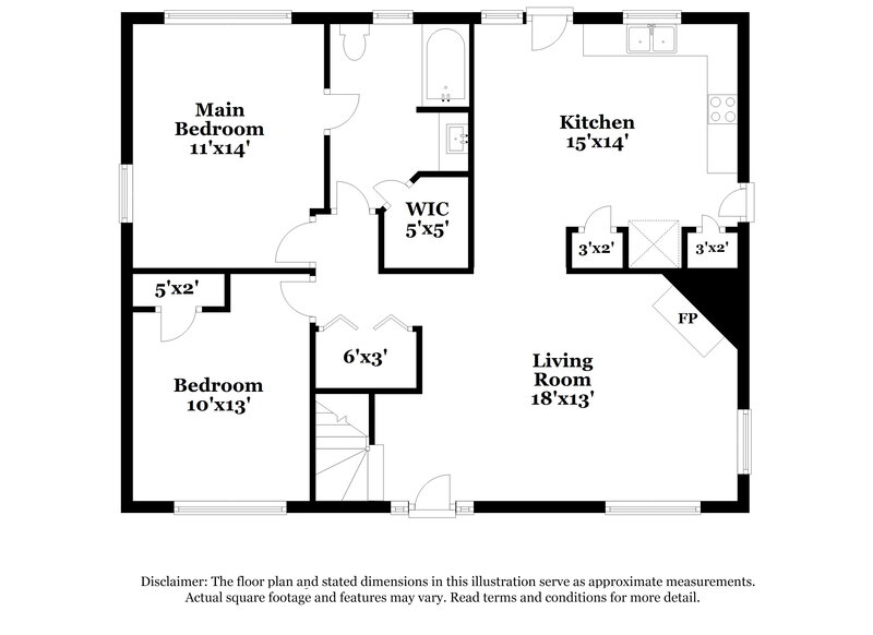 1,770/Mo, 3275 Deer Pause Ln Decatur, GA 30034 Floor Plan View