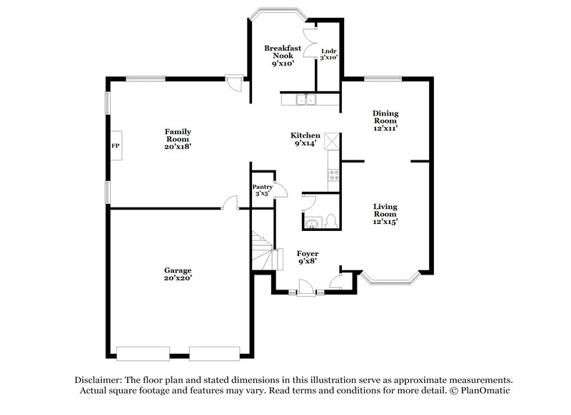 2,400/Mo, 3474 Clifton Farm Dr Decatur, GA 30034 Floor Plan View