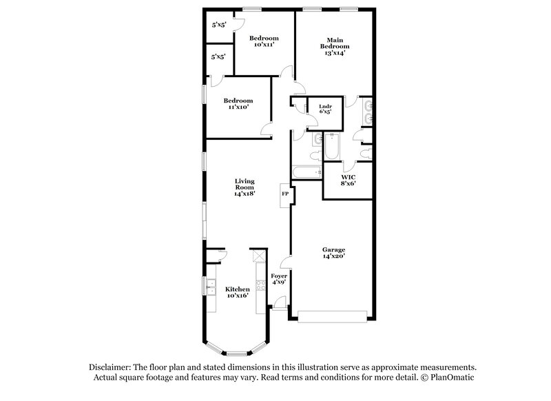 1,675/Mo, 4749 Klondike Cove Lithonia, GA 30038 Floor Plan View