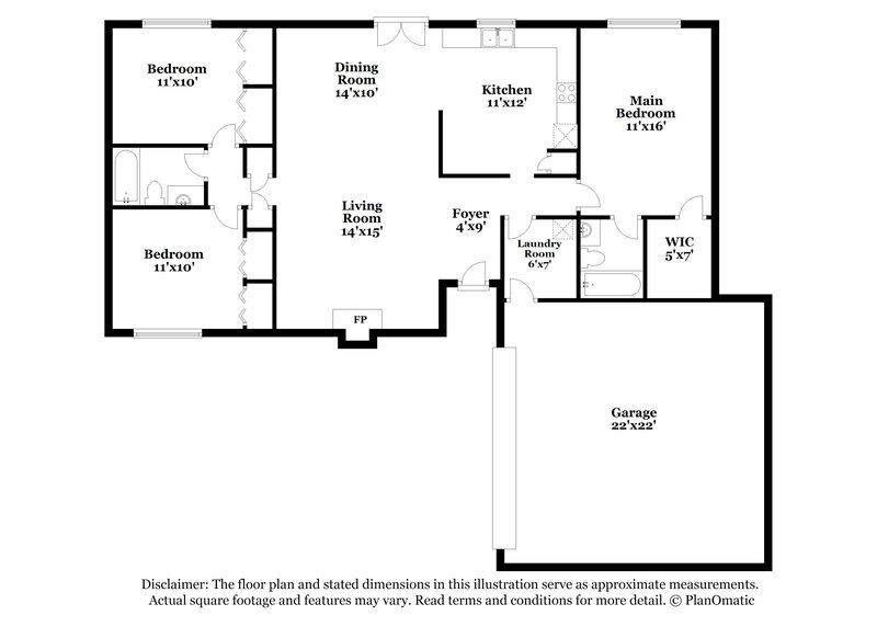 1,810/Mo, 5082 Great Meadows Rd Lithonia, GA 30038 Floor Plan View