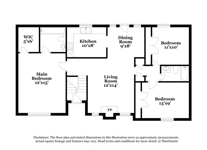 1,700/Mo, 3760 Saddle Ridge Dr SW Snellville, GA 30039 Floor Plan View