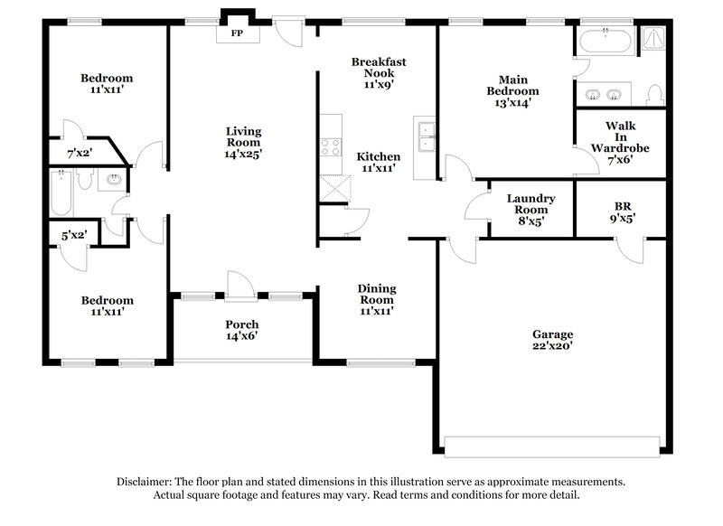1,920/Mo, 1520 Julianna Dr SW Loganville, GA 30052 Floor Plan View