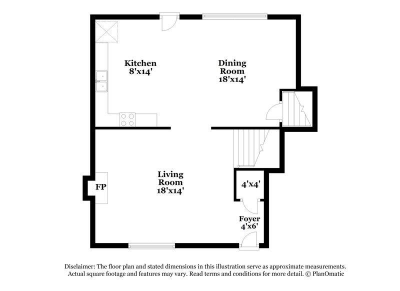 1,450/Mo, 5818 Calico Ct Lithonia, GA 30058 Floor Plan View