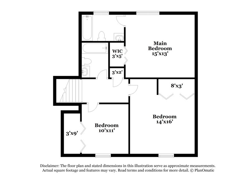 1,450/Mo, 5818 Calico Ct Lithonia, GA 30058 Floor Plan View 2