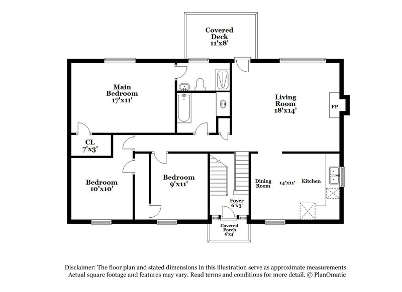 2,005/Mo, 1260 Halter Ln Lithonia, GA 30058 Floor Plan View