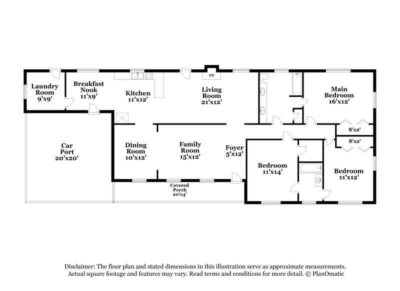 1,695/Mo, 1752 Enid Dr Lithonia, GA 30058 Floorplan View