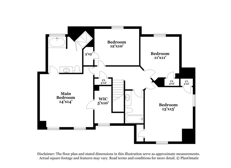 2,780/Mo, 4405 Grove Dr NW Acworth, GA 30101 Floor Plan View 2