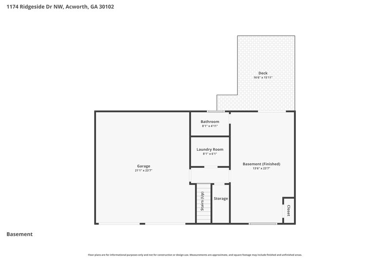 2,100/Mo, 1174 Ridgeside Dr NW Acworth, GA 30102 Floor Plan View