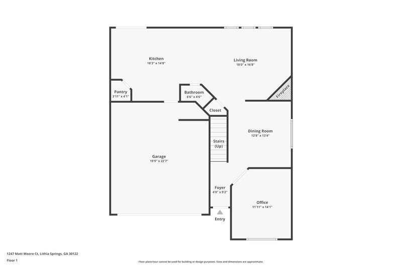 3,150/Mo, 1247 Matt-Moore Ct Lithia Springs, GA 30122 Floor Plan View