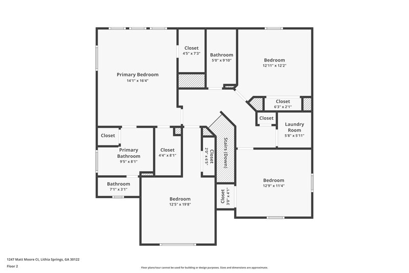 3,150/Mo, 1247 Matt-Moore Ct Lithia Springs, GA 30122 Floor Plan View 2