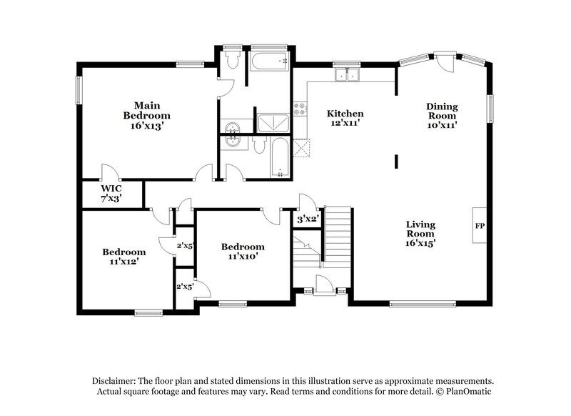 1,950/Mo, 427 Nottingham Dr Douglasville, GA 30134 Floor Plan View
