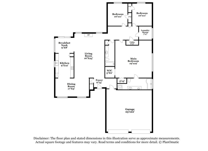 1,665/Mo, 3861 Hibiscus Ct Douglasville, GA 30135 Floorplan View