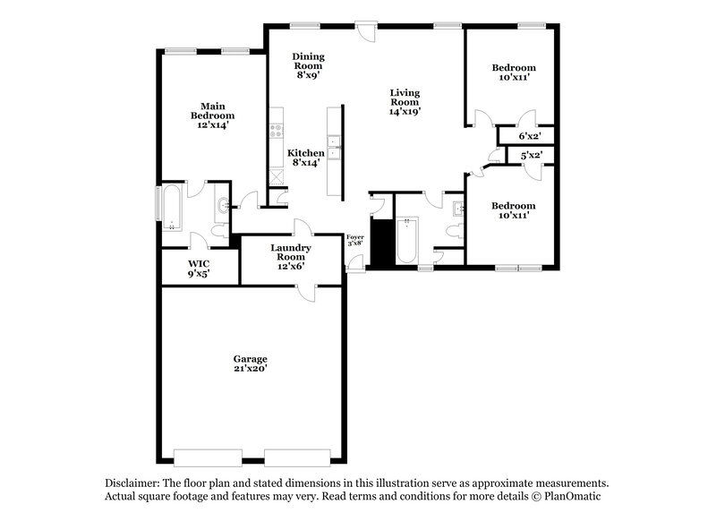 1,835/Mo, 75 Pooles Bend Ct Hiram, GA 30141 Floorplan View