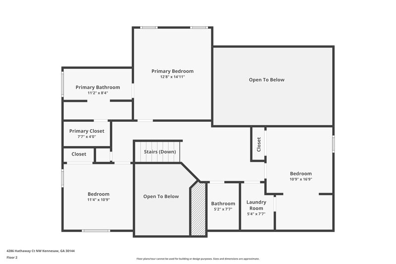 2,175/Mo, 4286 Hathaway Ct NW Kennesaw, GA 30144 Floor Plan View 2