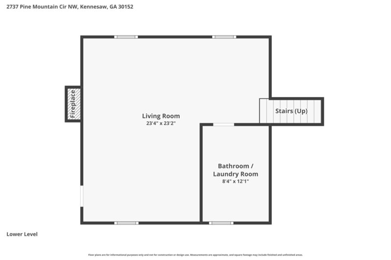 1,960/Mo, 2737 Pine Mountain Circle NW Kennesaw, GA 30152 Floorplan View 3
