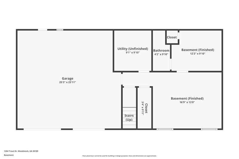 2,030/Mo, 1204 Trout Dr Woodstock, GA 30189 Floor Plan View