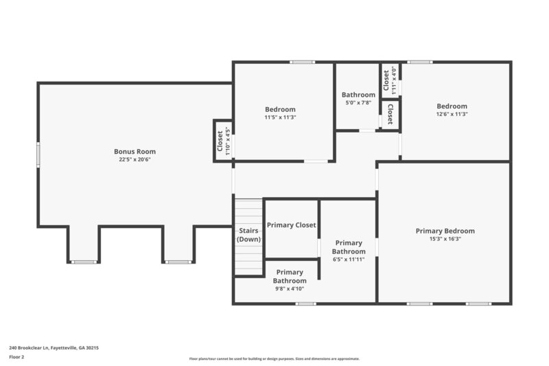 1,955/Mo, 240 Brookclear Ln Fayetteville, GA 30215 Floorplan View 2