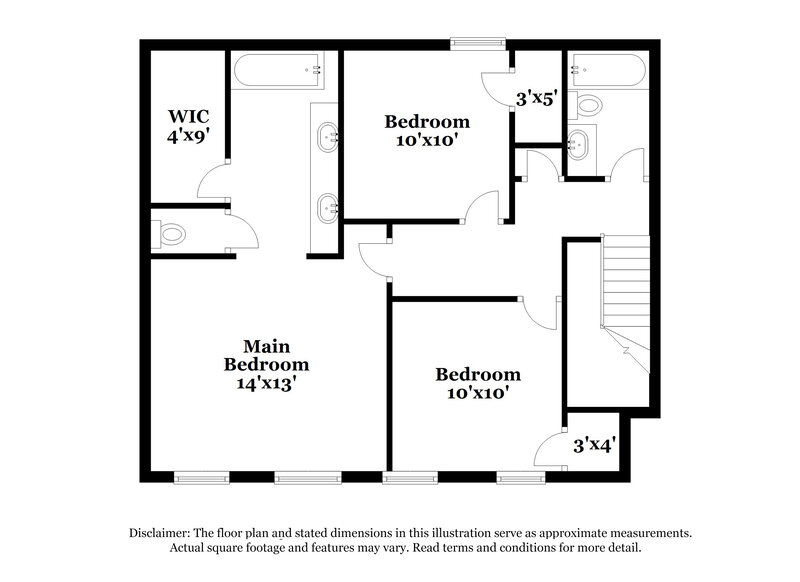 1,800/Mo, 7115 Chestnut Ln Riverdale, GA 30274 Floorplan View 2