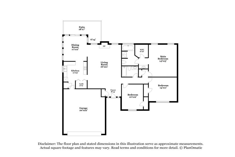 1,855/Mo, 202 Northbridge Dr Stockbridge, GA 30281 Floor Plan View