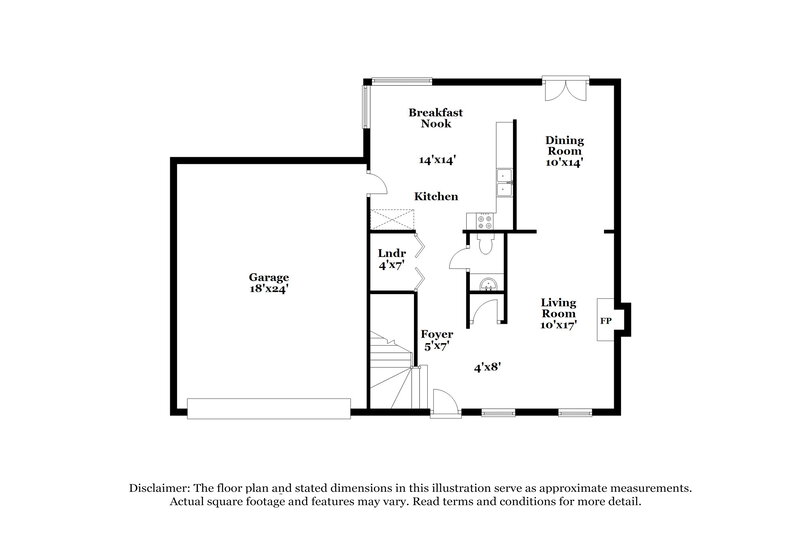 2,055/Mo, 3642 Cameron Hills Pl Ellenwood, GA 30294 Floorplan View