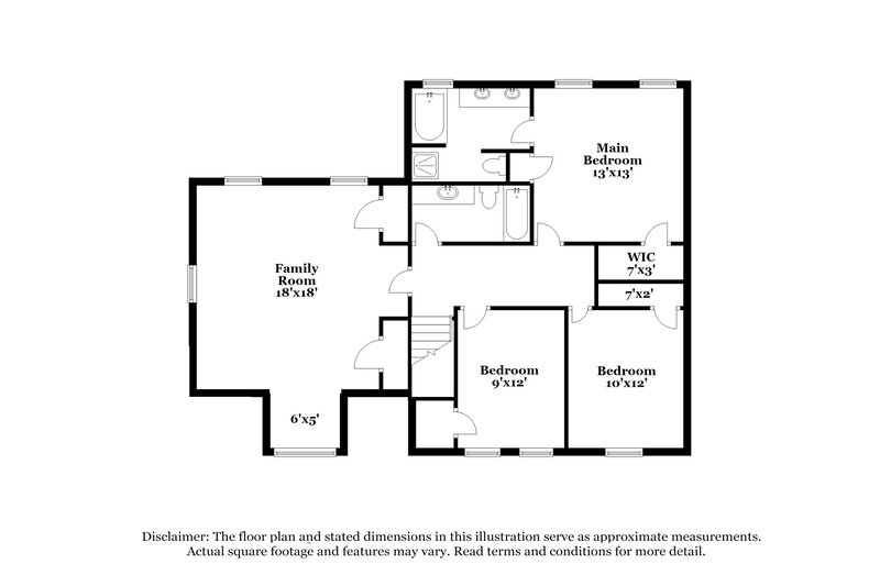 2,055/Mo, 3642 Cameron Hills Pl Ellenwood, GA 30294 Floorplan View 2