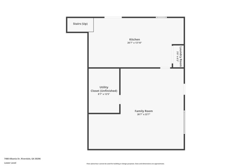 1,610/Mo, 7488 Albania Dr Riverdale, GA 30296 Floorplan View 3