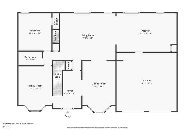 2,915/Mo, 5224 Lexmark Circle SW Atlanta, GA 30331 Floor Plan View