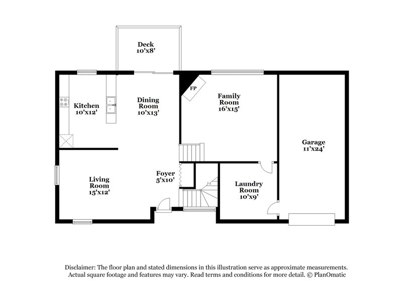 1,700/Mo, 6300 Beaver Creek Trail Atlanta, GA 30349 Floor Plan View