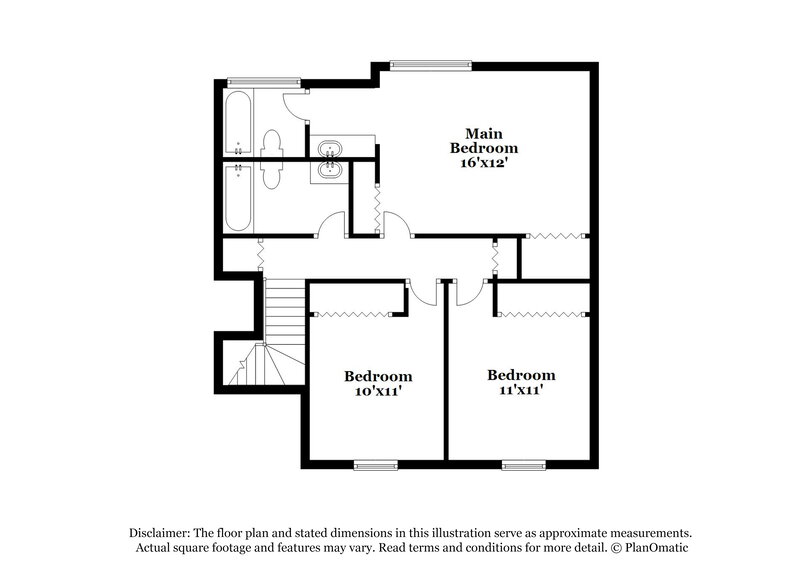 1,700/Mo, 6300 Beaver Creek Trail Atlanta, GA 30349 Floor Plan View 2