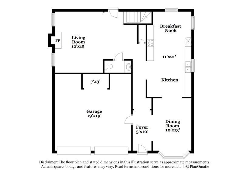 1,940/Mo, 843 Shoals Ct Atlanta, GA 30349 Floorplan View