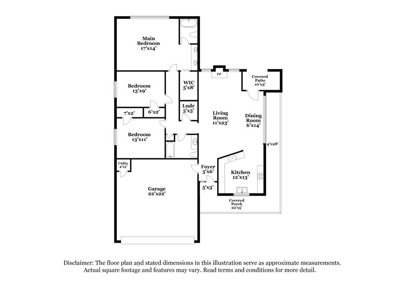 3,150/Mo, 340 Christian Woods Drive SE Conyers, GA 30013 Floor Plan View