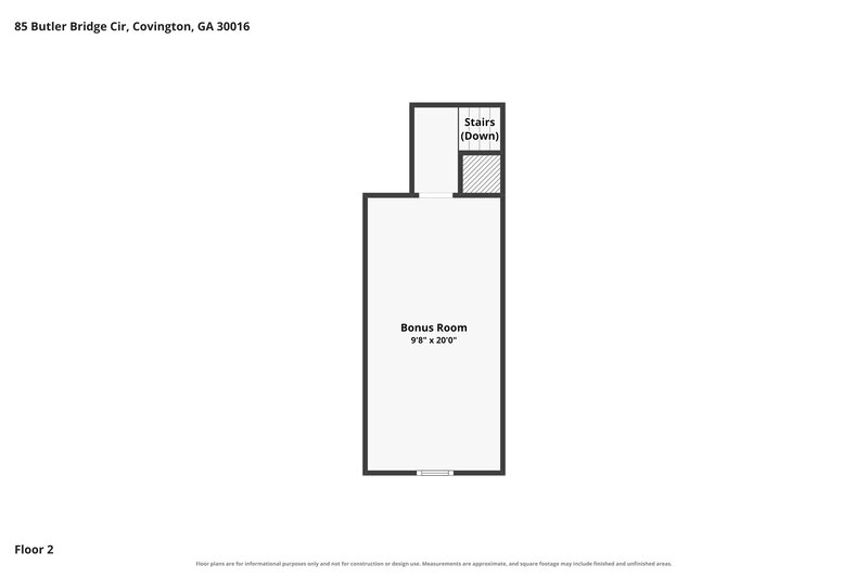 1,930/Mo, 85 Butler Bridge Circle Covington, GA 30016 Floor Plan View 2