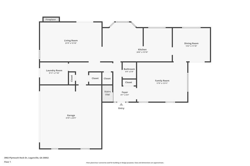 2,050/Mo, 4695 Matthews Park Dr SW Snellville, GA 30039 Floor Plan View