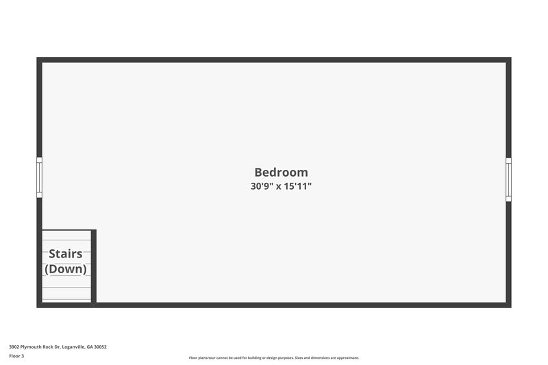 2,050/Mo, 4695 Matthews Park Dr SW Snellville, GA 30039 Floor Plan View 3