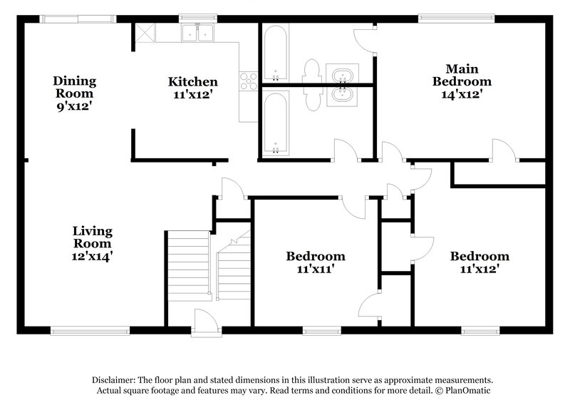 1,700/Mo, 5861 Bobbin Ln Lithonia, GA 30058 Floor Plan View
