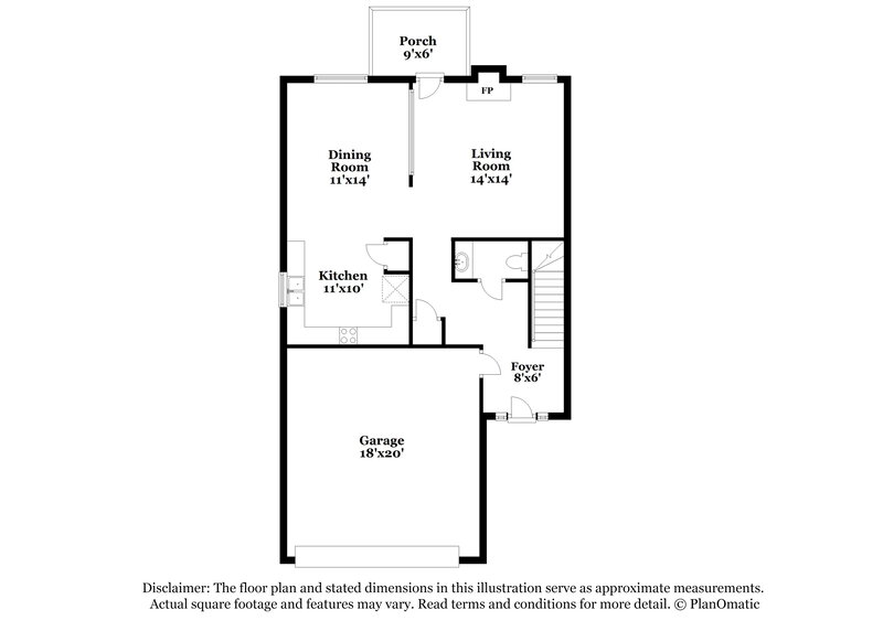 1,785/Mo, 11147 Aliyah Dr Hampton, GA 30228 Floor Plan View