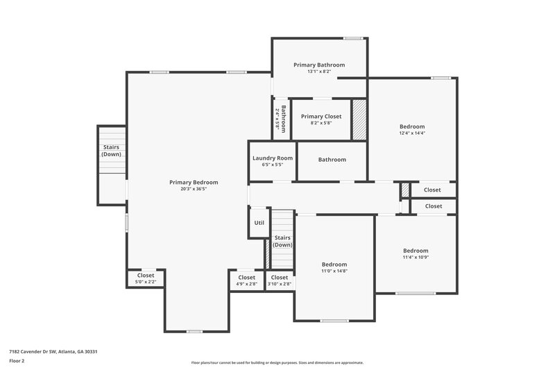 2,690/Mo, 7182 Cavender Dr SW Atlanta, GA 30331 Floor Plan View