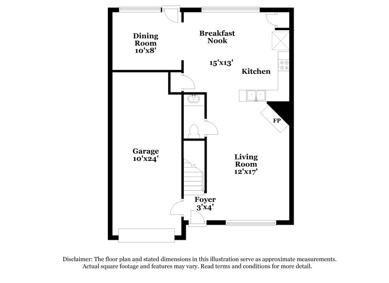 1,945/Mo, 3076 Broadleaf Trail Fairburn, GA 30213 Floorplan View