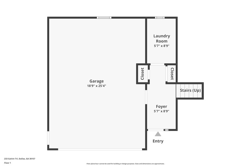 1,770/Mo, 233 Galvin Trail Dallas, GA 30157 Floor Plan View