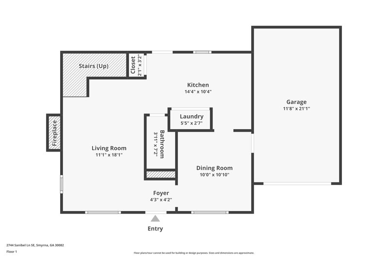 2,055/Mo, 2744 Sanibel Ln SE Smyrna, GA 30082 Floor Plan View