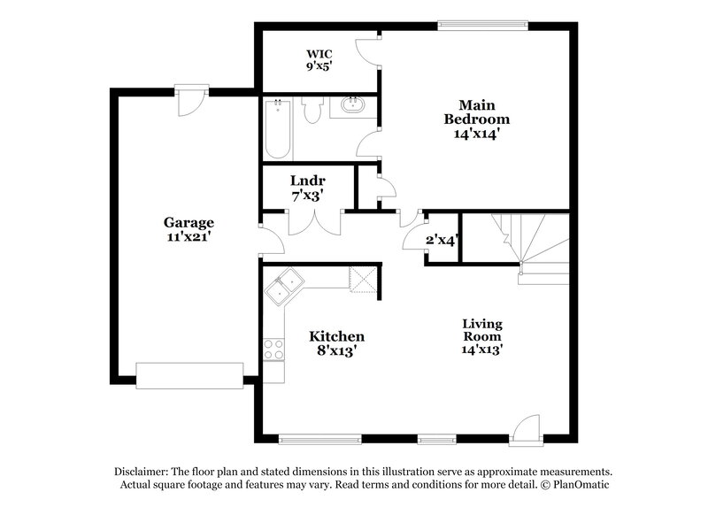 1,700/Mo, 108 Cobblestone Dr Dallas, GA 30132 Floor Plan View 2