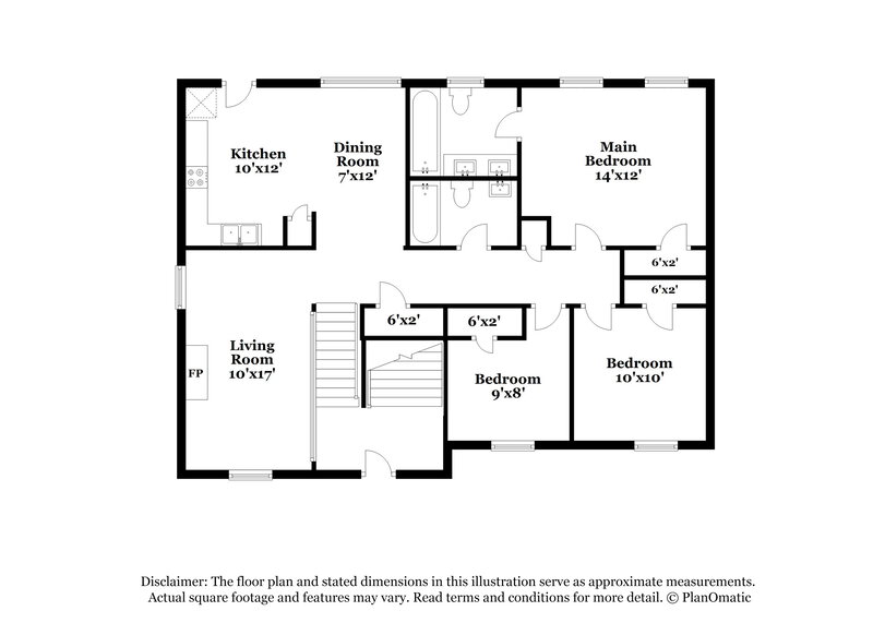 2,015/Mo, 6320 Wellington Ct Douglasville, GA 30134 Floorplan View