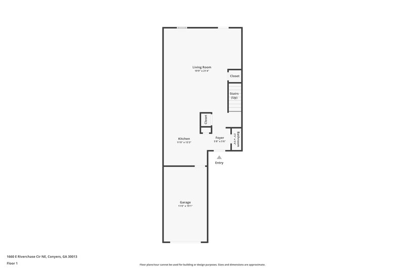 1,510/Mo, 1660 E Riverchase Circle NE Conyers, GA 30013 Floor Plan View