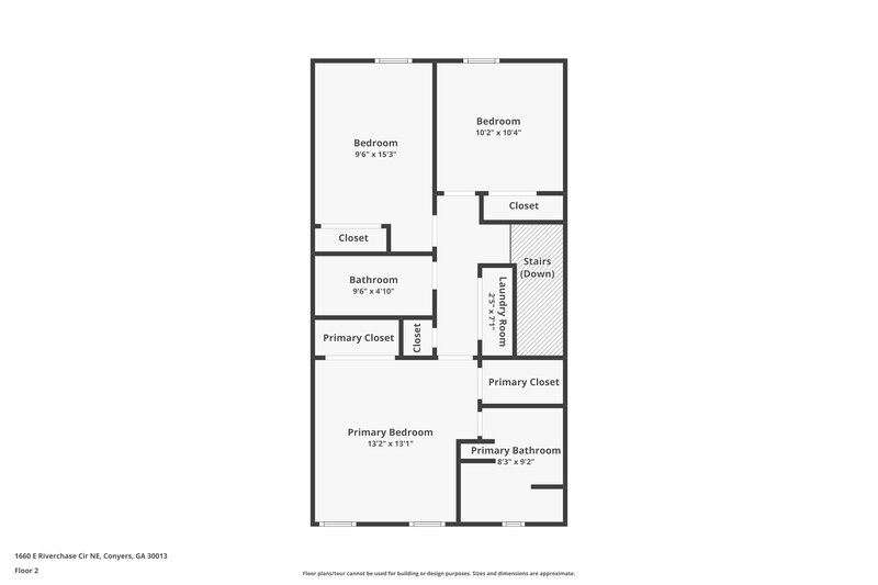 1,510/Mo, 1660 E Riverchase Circle NE Conyers, GA 30013 Floor Plan View 2