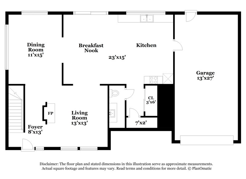 1,970/Mo, 8754 Edenton Way Jonesboro, GA 30238 Floor Plan View