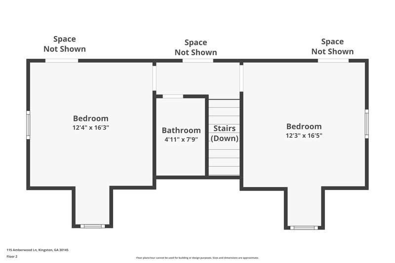 1,700/Mo, 115 Amberwood Ln Euharlee, GA 30145 Floor Plan View 3