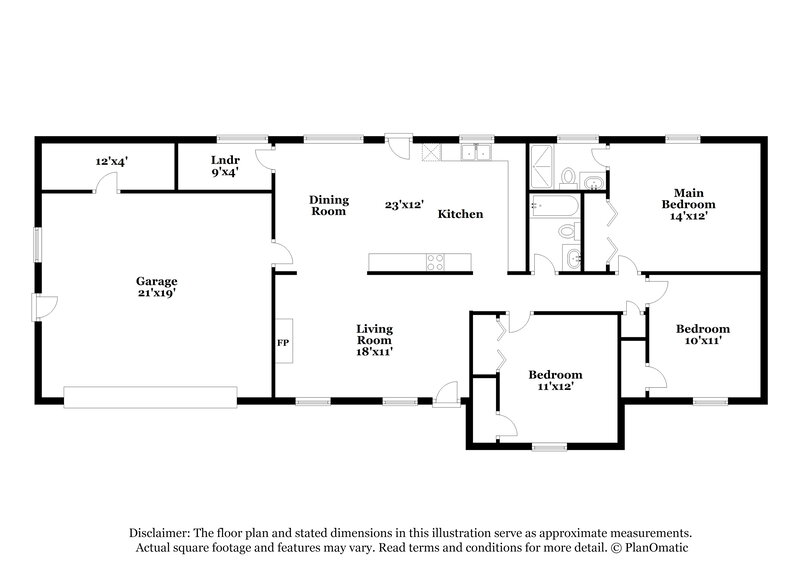 1,790/Mo, 2794 Sardis Dr NE Buford, GA 30519 Floor Plan View