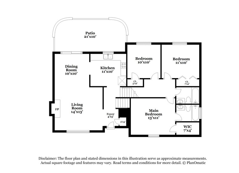 2,330/Mo, 6761 Timbers East Dr Lithonia, GA 30058 Floor Plan View 2