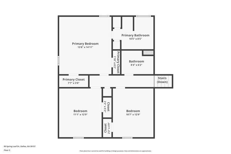 1,660/Mo, 90 Spring Leaf Dr Dallas, GA 30157 Floor Plan View 2