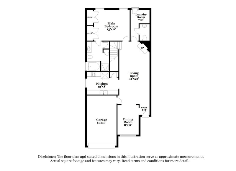 1,840/Mo, 2264 Crossrail Dr Atlanta, GA 30349 Floorplan View
